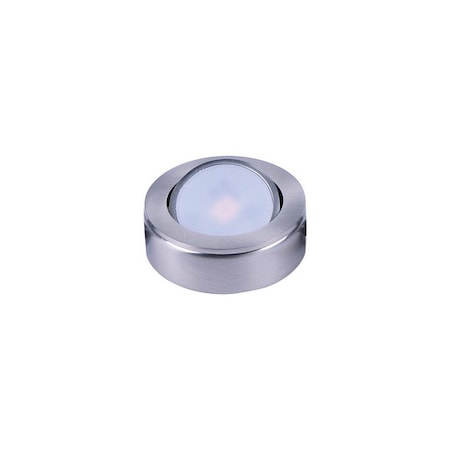 Maxim CounterMax MX-LD-AC 1-Light 2.75" Wide Satin Nickel Under Cabinet Disc 53830SN